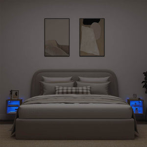 TV-Wandschränke mit LED Artisan-Eiche, 2er-Set