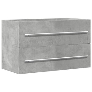 Waschbeckenunterschrank Beton Grau 80 cm