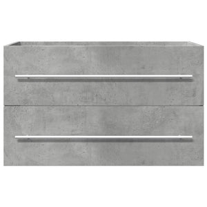 Waschbeckenunterschrank Beton Grau 80 cm