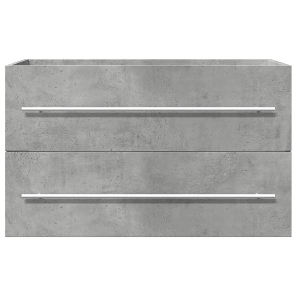 Waschbeckenunterschrank Beton Grau 80 cm
