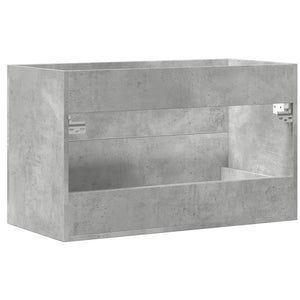 Waschbeckenunterschrank Beton Grau 80 cm