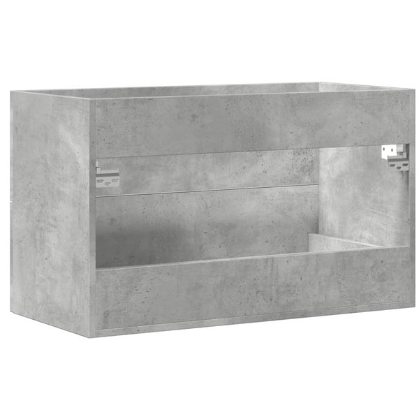 Waschbeckenunterschrank Beton Grau 80 cm
