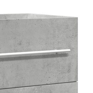 Waschbeckenunterschrank Beton Grau 80 cm