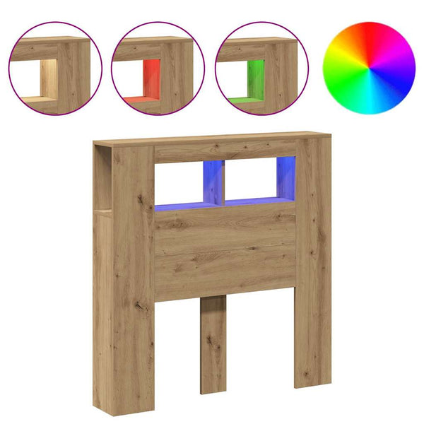 LED Kopfteil Artisan Eiche 100 cm