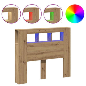 LED Kopfteil Artisan Eiche 120cm