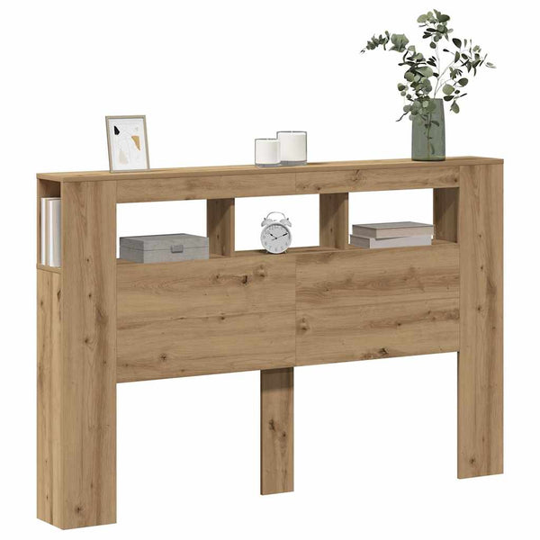 LED Kopfteil Eiche 160 cm