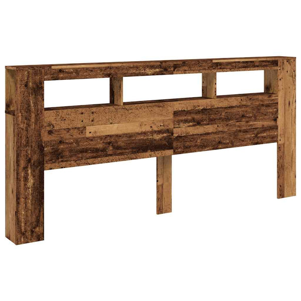 LED Kopfteil Altholz-Optik 220 cm