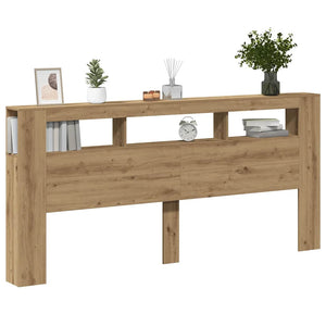 LED Kopfteil Eiche 220 cm