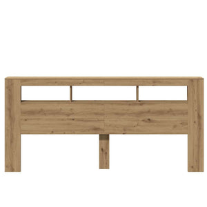 LED Kopfteil Eiche 220 cm