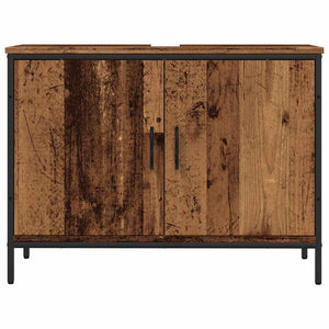 Waschbeckenunterschrank Altholz-Optik 80 cm