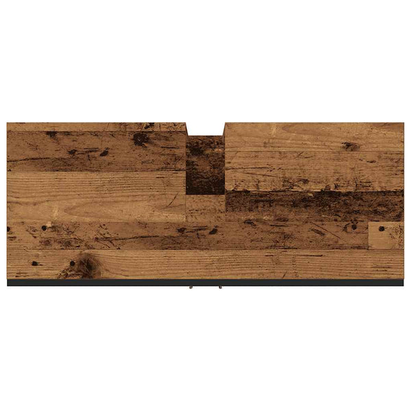 Waschbeckenunterschrank Altholz-Optik 80 cm