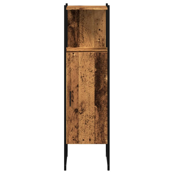 Badschrank Altholz-Optik 33x33x120,5 cm