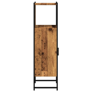 Badschrank Altholz-Optik 33x33x120,5 cm
