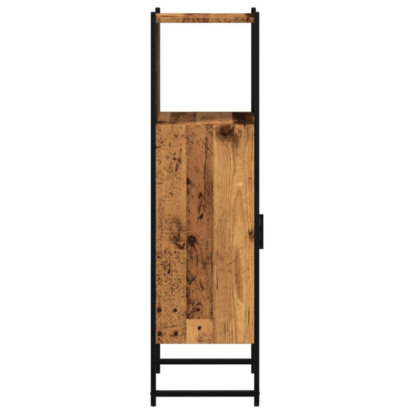 Badschrank Altholz-Optik 33x33x120,5 cm