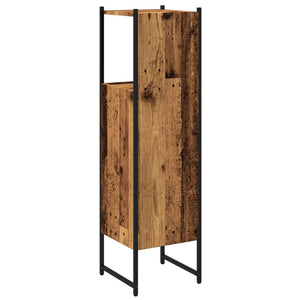 Badschrank Altholz-Optik 33x33x120,5 cm