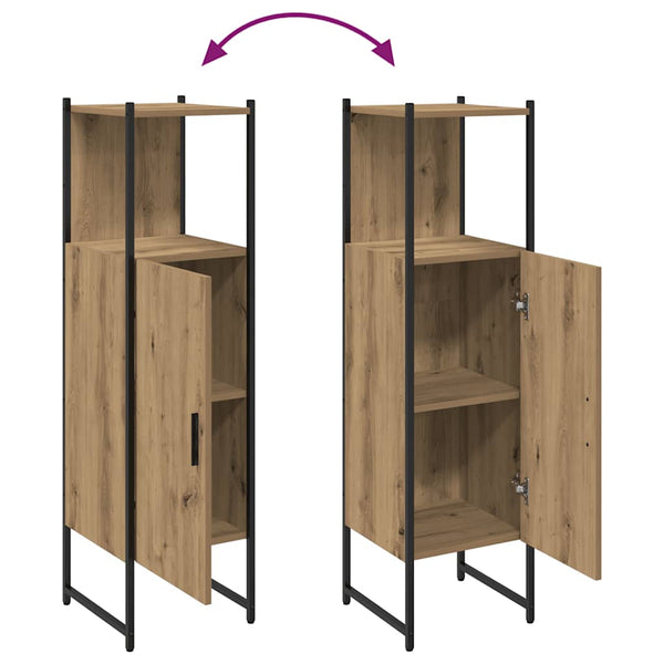 Badschrank Artisan Eiche 33x33x120,5 cm