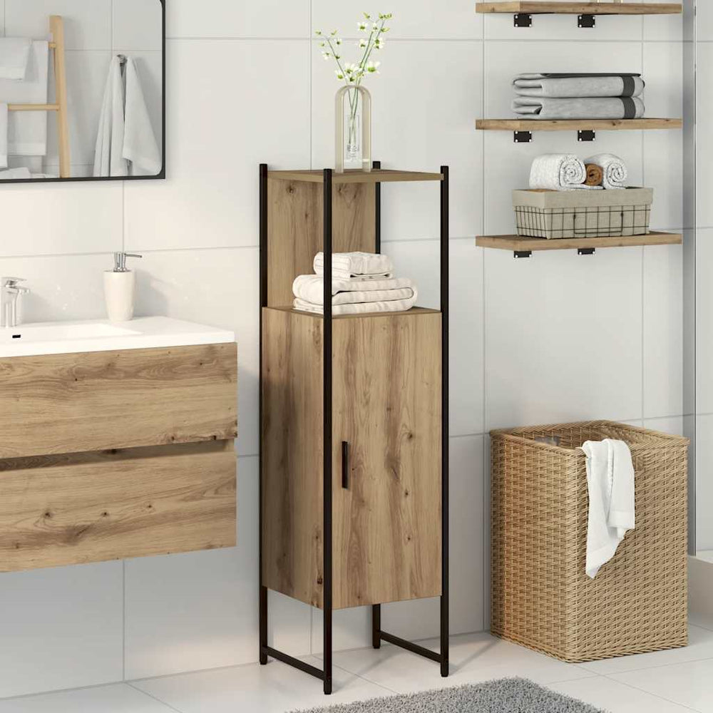 Badschrank Artisan Eiche 33x33x120,5 cm
