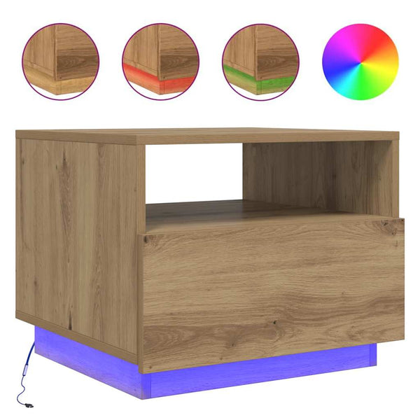 Couchtisch Artisan-Eiche mit LED