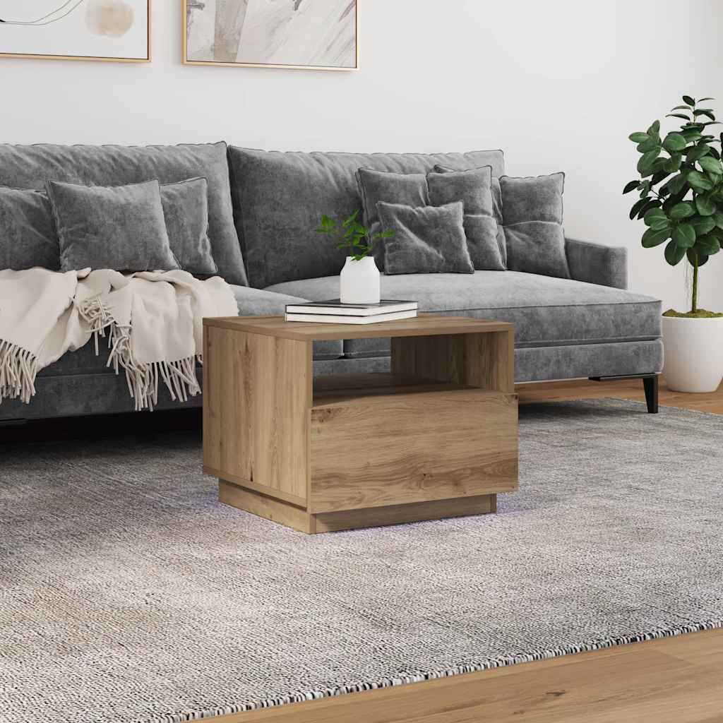 Couchtisch Artisan-Eiche mit LED