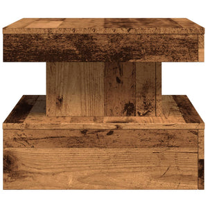 Couchtisch LED Altholz-Optik 50x50 cm