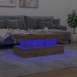 LED Couchtisch Artisan Eiche 90x50 cm
