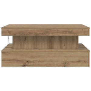 LED Couchtisch Artisan Eiche 90x50 cm