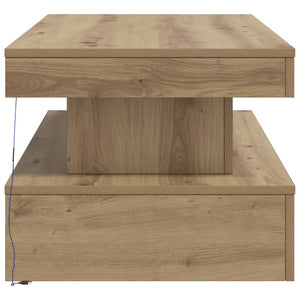 LED Couchtisch Artisan Eiche 90x50 cm
