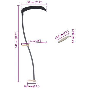 Sense mit Schleifstein, 145 cm