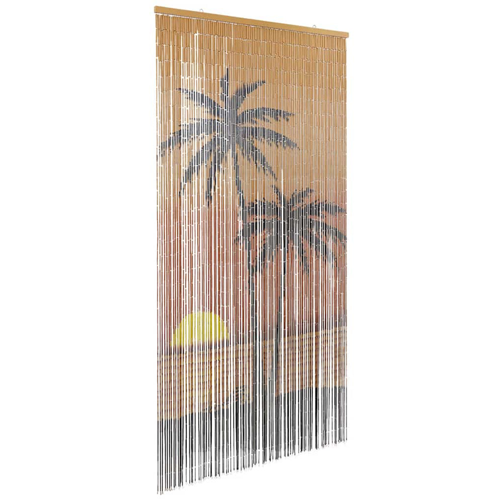 Bambus Insekten-Türvorhang Palmendruck 100x200 cm