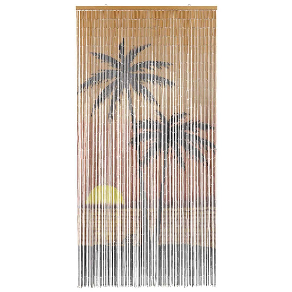 Insekten-Türvorhang Bambus Palmendruck 100x220 cm