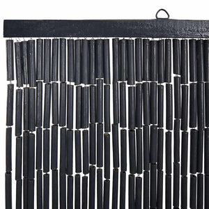 Insekten-Türvorhang Dunkelgrau Bambus 100x200 cm