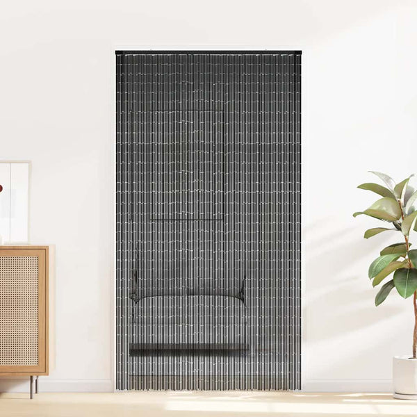 Insekten-Türvorhang Bambus Dunkelgrau 120x220 cm