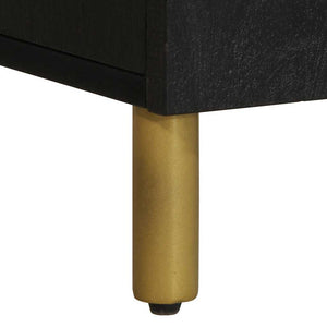 Schwarzer TV-Schrank 105 cm