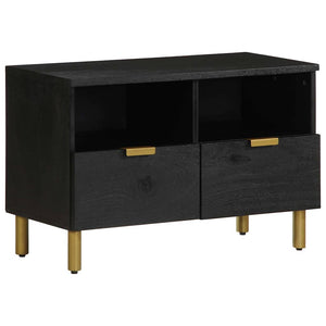 Schwarzer TV-Schrank 70x33x46 cm