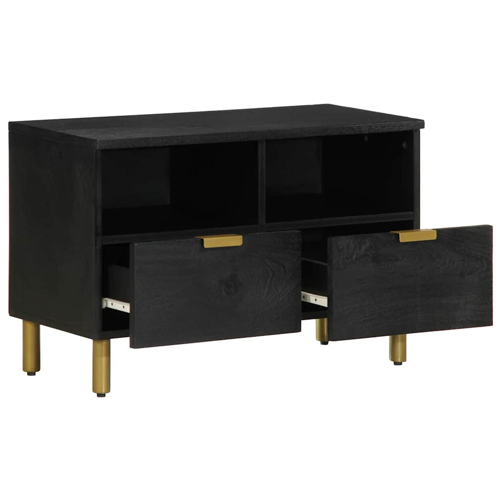 vidaXL Meuble TV Noir 70x33x46 cm Bois d'ingénierie