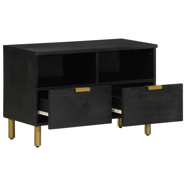 Schwarzer TV-Schrank 70x33x46 cm