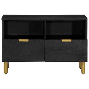 Schwarzer TV-Schrank 70x33x46 cm