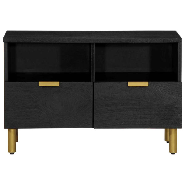 Schwarzer TV-Schrank 70x33x46 cm