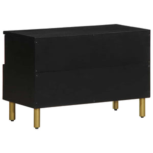 Schwarzer TV-Schrank 70x33x46 cm