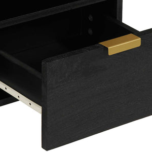 Schwarzer TV-Schrank 70x33x46 cm