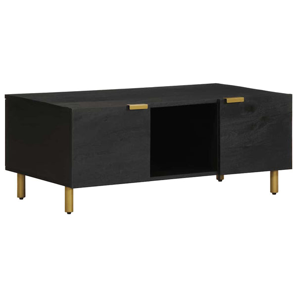 Schwarzer Couchtisch 100x54 cm