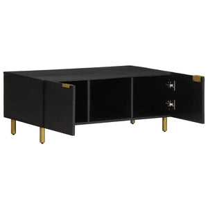 Schwarzer Couchtisch 100x54 cm