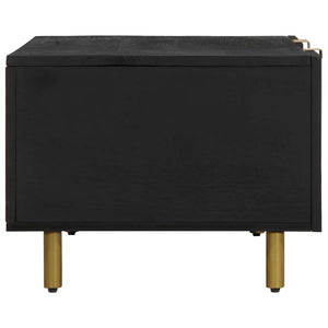 Schwarzer Couchtisch 100x54 cm