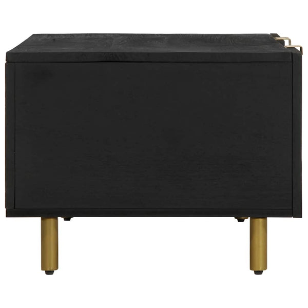 Schwarzer Couchtisch 100x54 cm