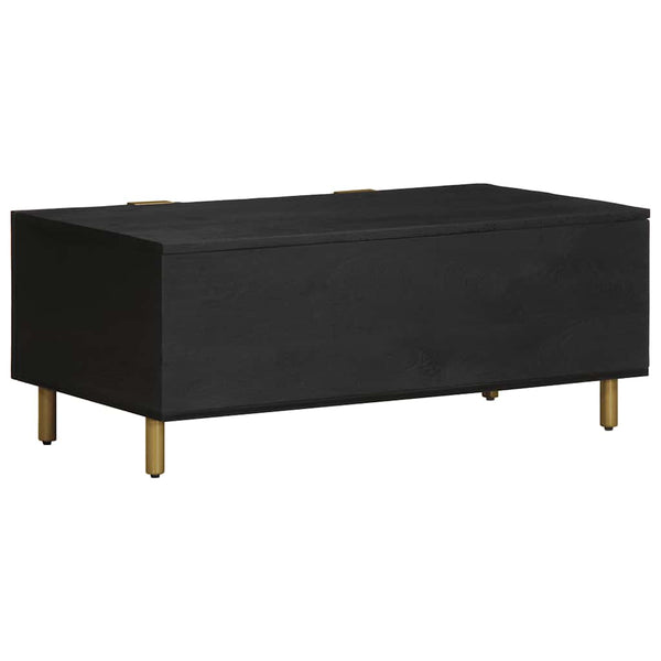 Schwarzer Couchtisch 100x54 cm