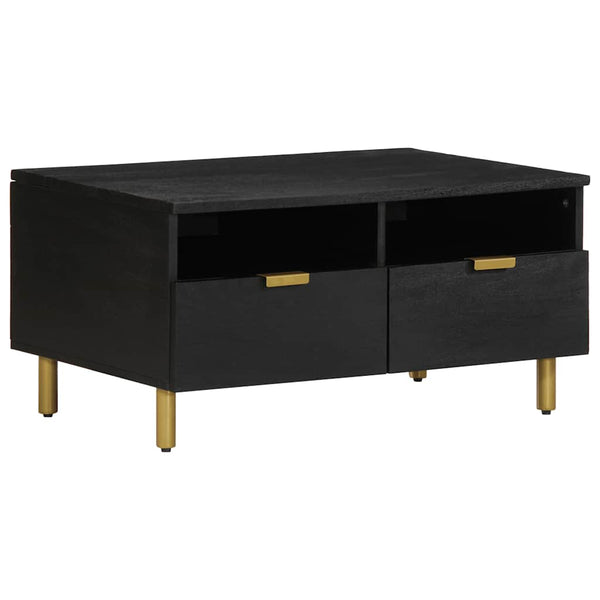 Schwarzer Couchtisch 80x54 cm