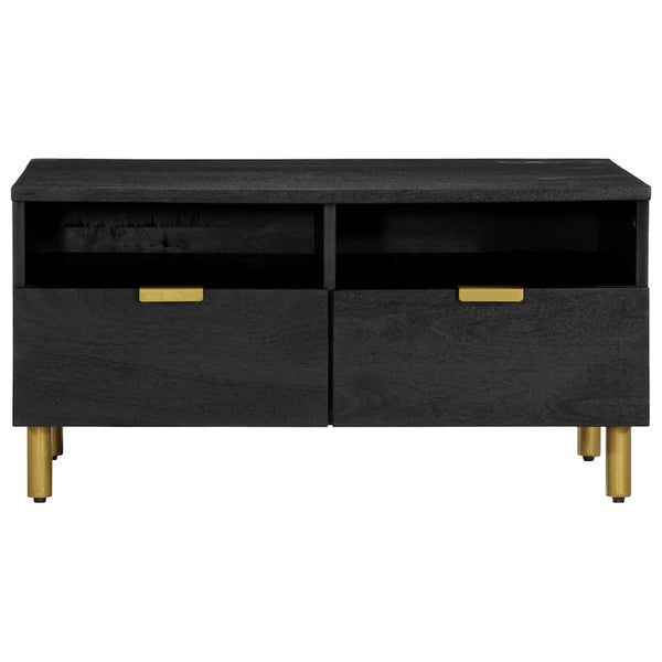 Schwarzer Couchtisch 80x54 cm