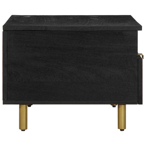 Schwarzer Couchtisch 80x54 cm