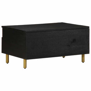 Schwarzer Couchtisch 80x54 cm