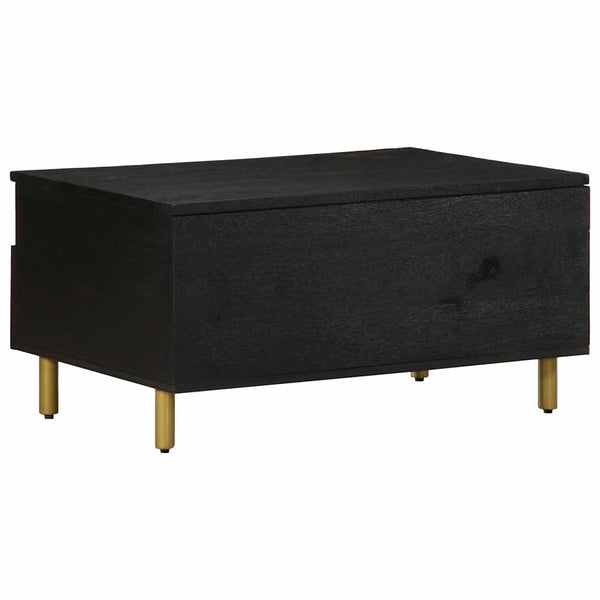 Schwarzer Couchtisch 80x54 cm